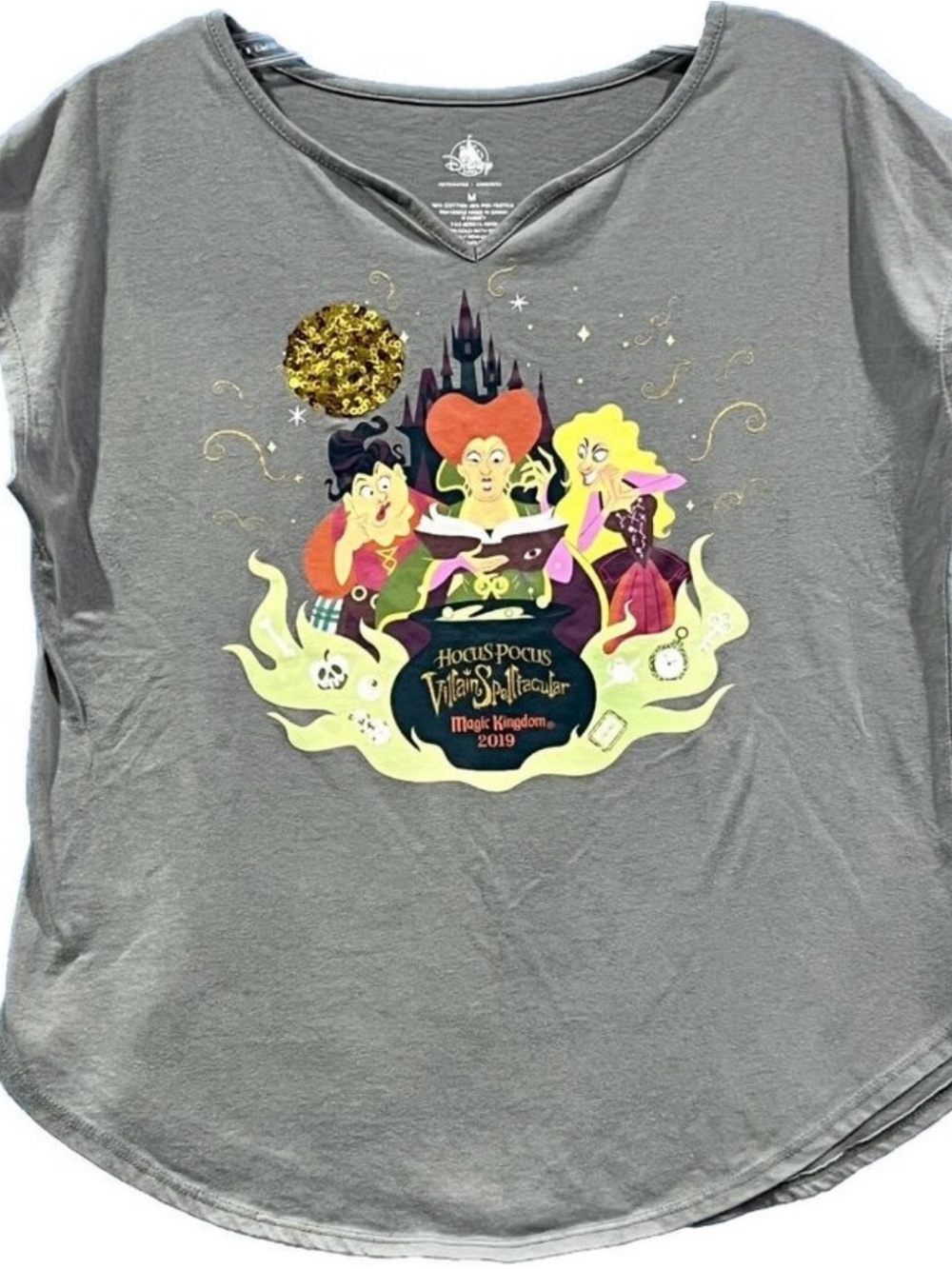 Disney Gray Hocus Pocus Villains Spectacular Graphic Tee